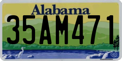 AL license plate 35AM471