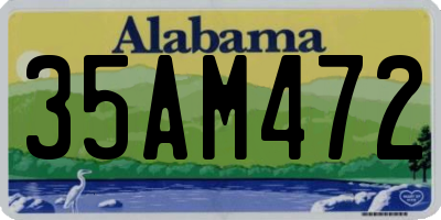 AL license plate 35AM472