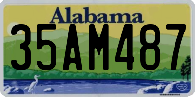 AL license plate 35AM487