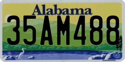 AL license plate 35AM488
