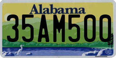 AL license plate 35AM500