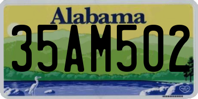 AL license plate 35AM502