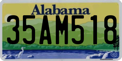 AL license plate 35AM518