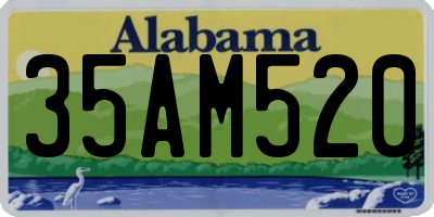 AL license plate 35AM520