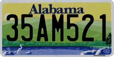 AL license plate 35AM521