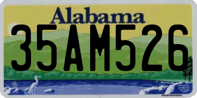 AL license plate 35AM526