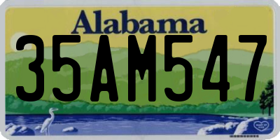 AL license plate 35AM547