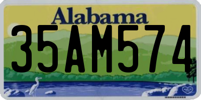 AL license plate 35AM574