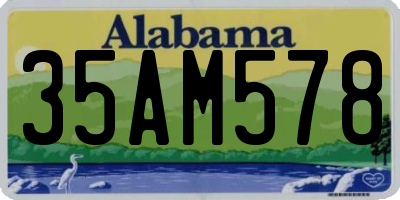 AL license plate 35AM578