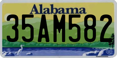 AL license plate 35AM582