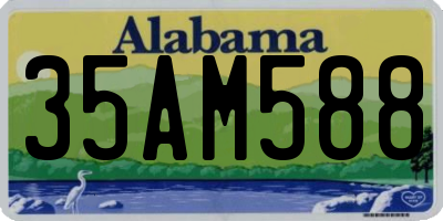 AL license plate 35AM588
