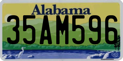 AL license plate 35AM596