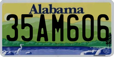 AL license plate 35AM606