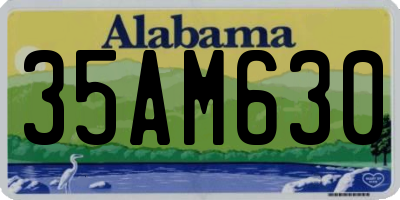 AL license plate 35AM630