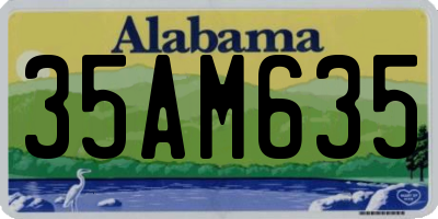 AL license plate 35AM635
