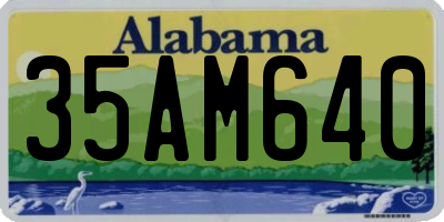 AL license plate 35AM640