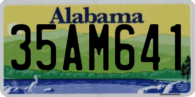 AL license plate 35AM641