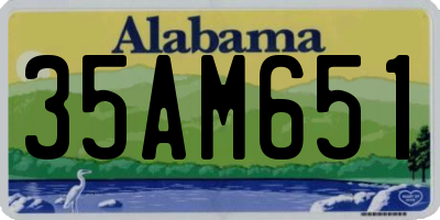 AL license plate 35AM651