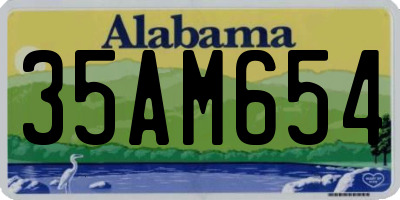 AL license plate 35AM654