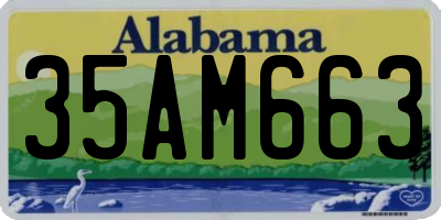 AL license plate 35AM663