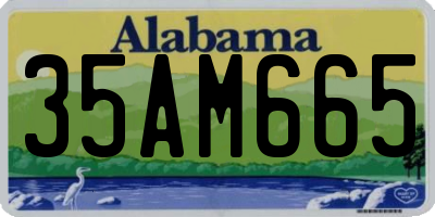 AL license plate 35AM665
