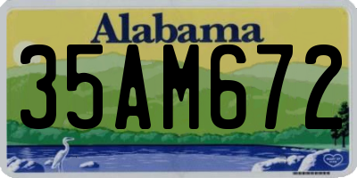 AL license plate 35AM672