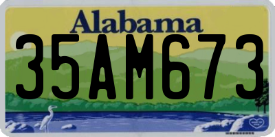 AL license plate 35AM673