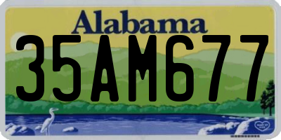 AL license plate 35AM677