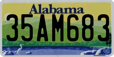 AL license plate 35AM683