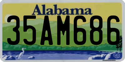 AL license plate 35AM686
