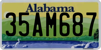 AL license plate 35AM687