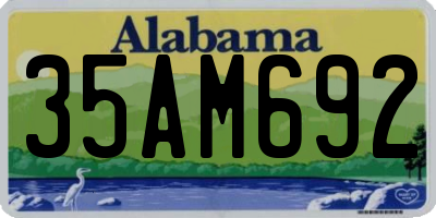AL license plate 35AM692