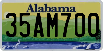 AL license plate 35AM700