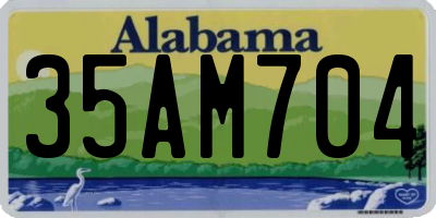 AL license plate 35AM704