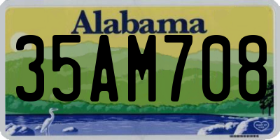 AL license plate 35AM708