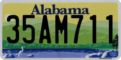 AL license plate 35AM711