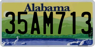 AL license plate 35AM713