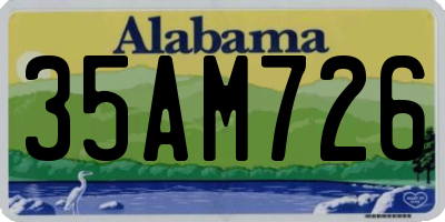 AL license plate 35AM726