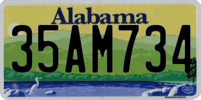AL license plate 35AM734
