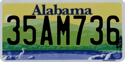AL license plate 35AM736