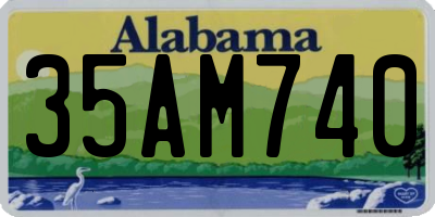 AL license plate 35AM740