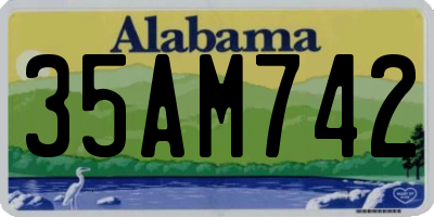 AL license plate 35AM742