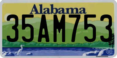 AL license plate 35AM753