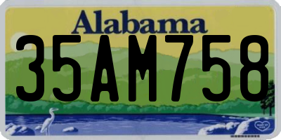 AL license plate 35AM758