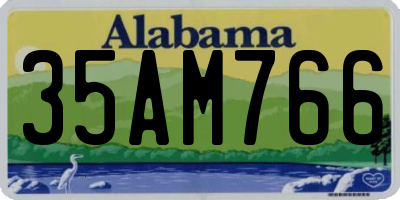 AL license plate 35AM766
