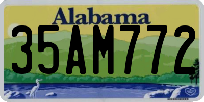 AL license plate 35AM772