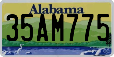 AL license plate 35AM775