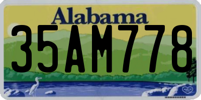 AL license plate 35AM778