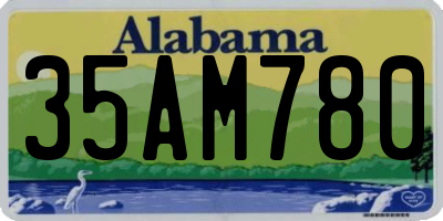 AL license plate 35AM780