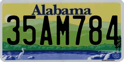 AL license plate 35AM784